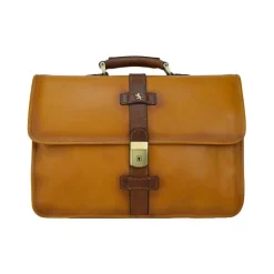 Teczka z włoskiej skóry garbowanej roślinnie "Pratomagno" B459