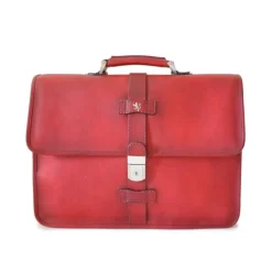 Teczka z włoskiej skóry garbowanej roślinnie "Pratomagno" B459