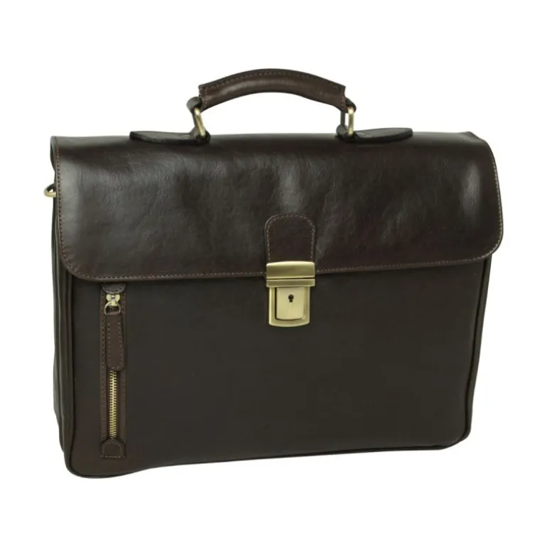 Teczka ze skóry 100% made in italy garbowanej roślinnie "Łódź"