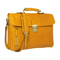 Teczka ze skóry 100% made in italy garbowanej roślinnie "Łódź" GI