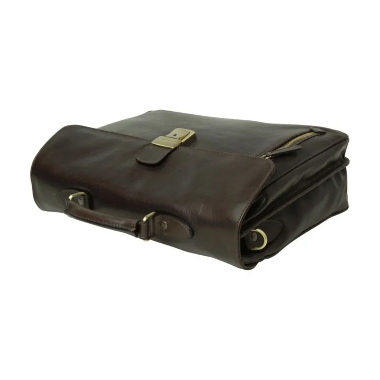 Teczka ze skóry 100% made in italy garbowanej roślinnie "Łódź"