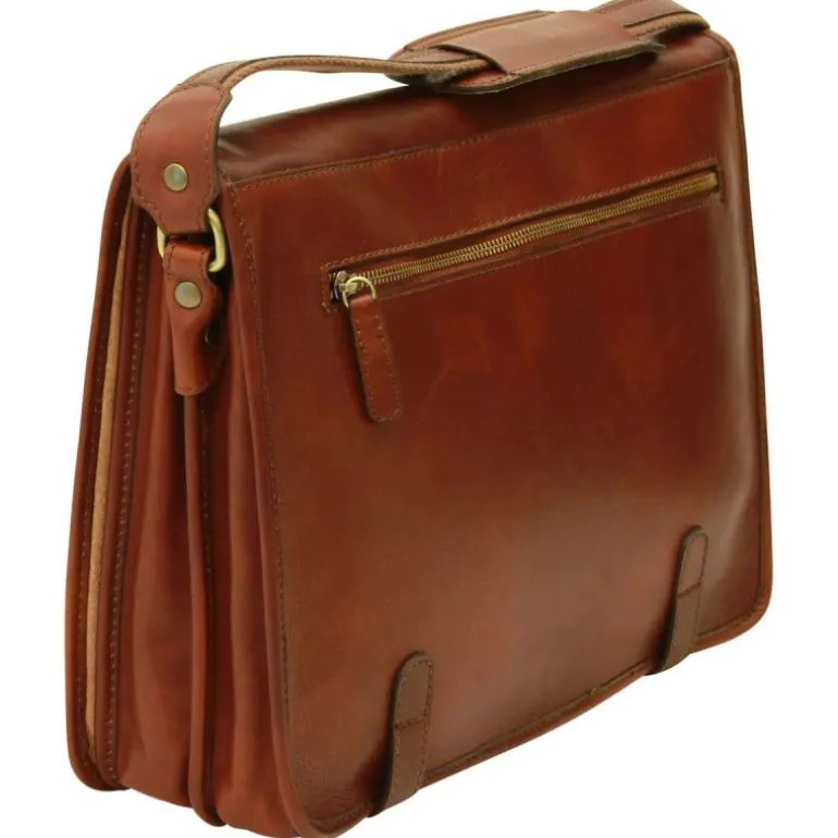 Torba męska na ipad z włoskiej skóry cielęcej "Tczew" BR