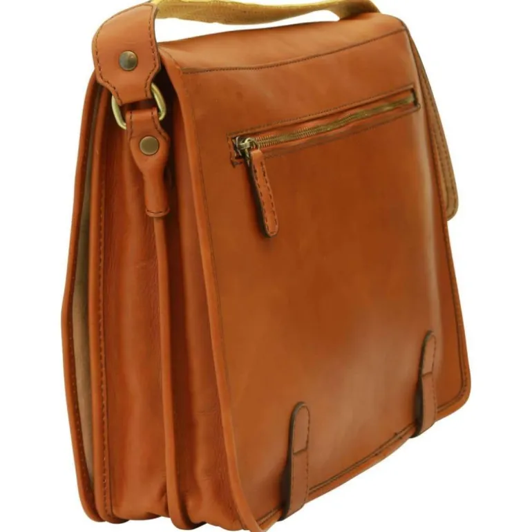 Torba męska na ipad z włoskiej skóry cielęcej "Tczew" KO