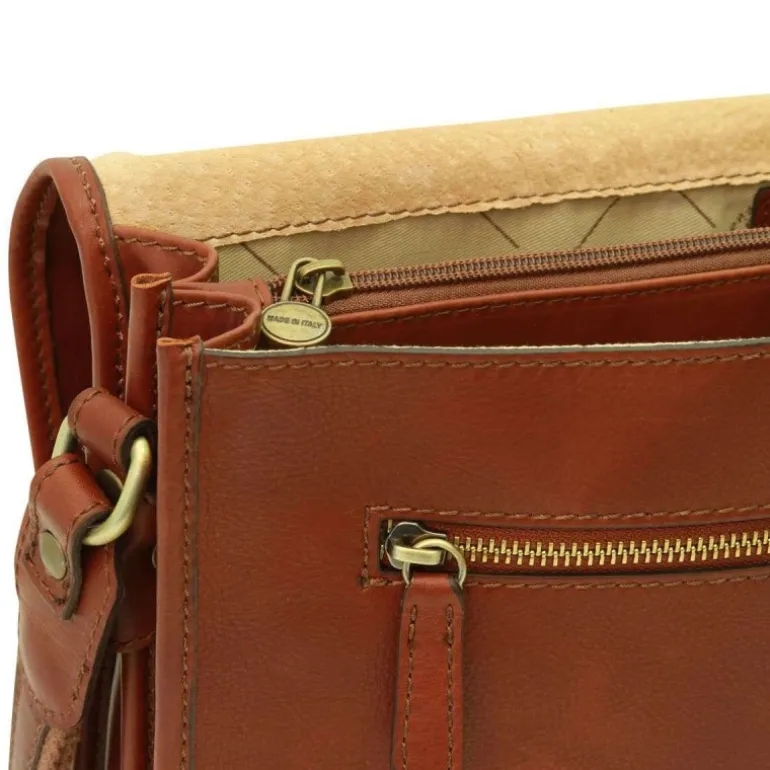 Torba męska na ipad z włoskiej skóry cielęcej "Tczew" BR