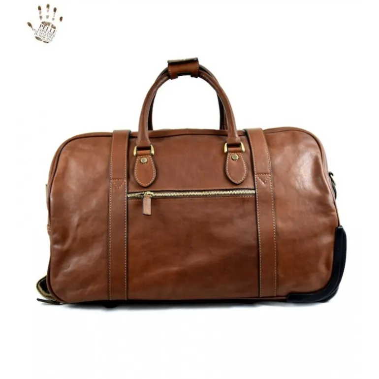 Torba podróżna skórzana na kółkach "Banfi"