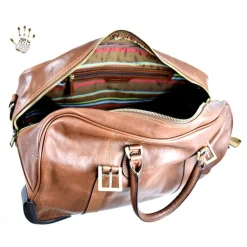 Torba podróżna skórzana na kółkach "Banfi"