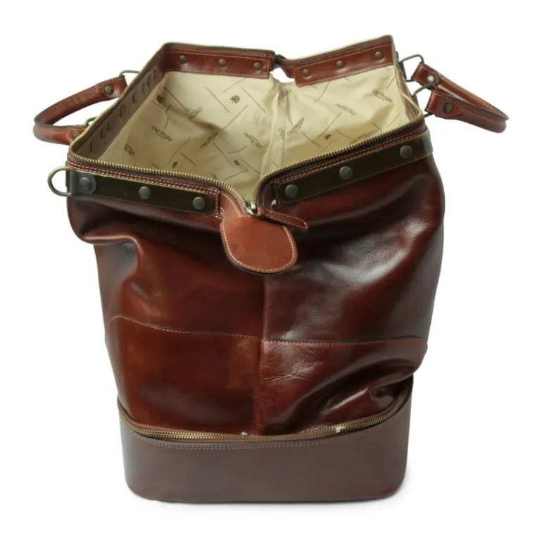 Torba podróżna ze skóry licowej "Toruń" BR