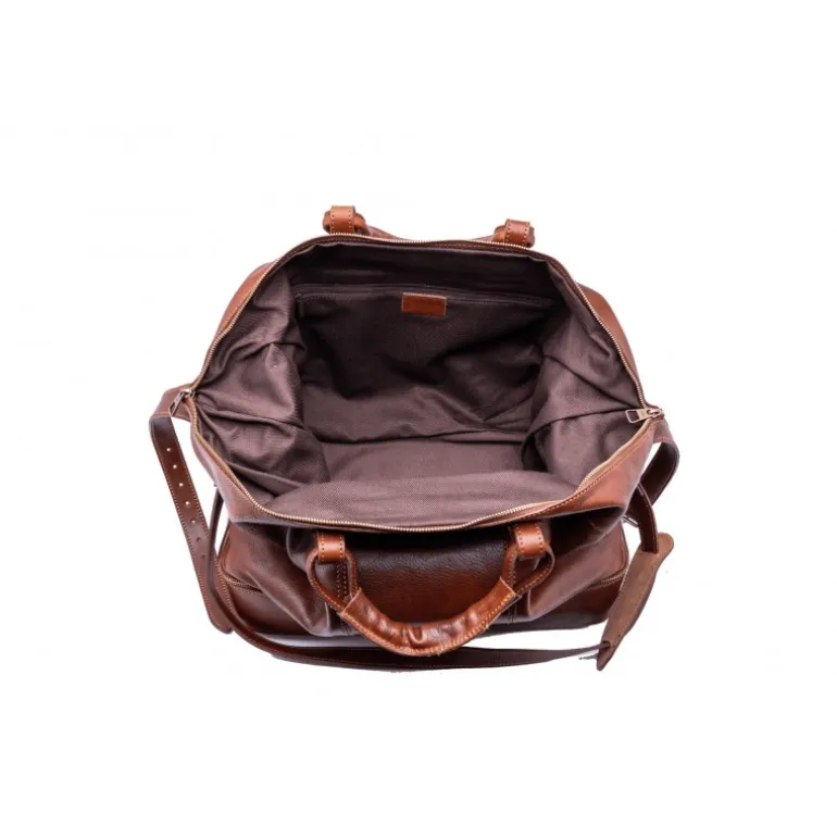 Torba weekendowa "Da Vinci" z prawdziwej skóry garbowanej roślinnie