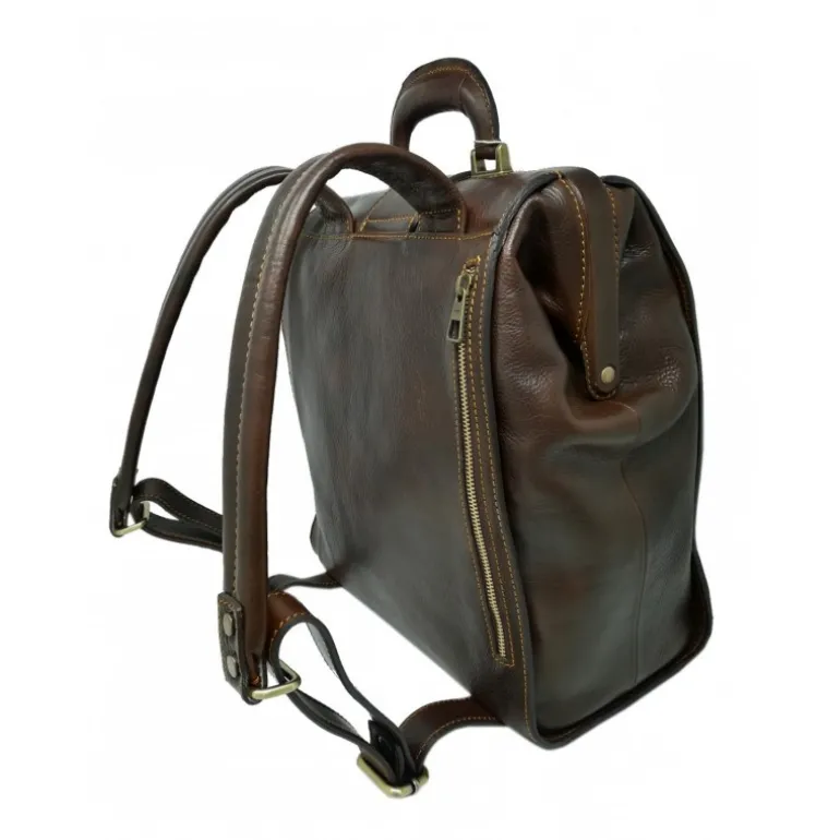 Torba-plecak dla lekarza z prawdziwej włoskiej skóry, model Urban style TM