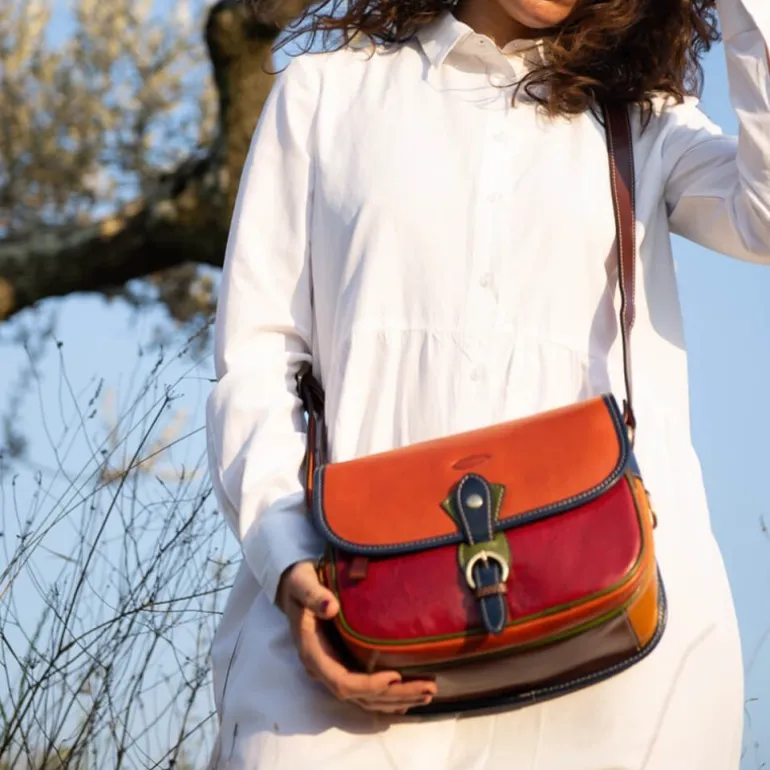 Torebka Damska skórzana "Toscanella" Multicolor