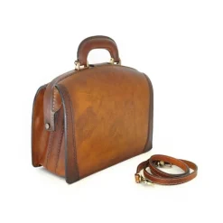 Torebka Damska z włoskiej ze szlachetnej skóry garbowanej roślinnie. "Miss Brunelleschi" B120/29