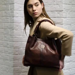 Torebka shopperka ze skóry klasyczna "Collodi" B168