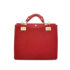 Torebka skórzana ze zwierzęcymi wstawkami z przodu i z tyłu "Anna Maria Luisa de' Medici"