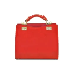 Torebka skórzana ze zwierzęcymi wstawkami z przodu i z tyłu "Anna Maria Luisa de' Medici"