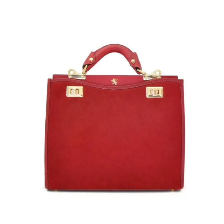 Torebka skórzana ze zwierzęcymi wstawkami z przodu i z tyłu "Anna Maria Luisa de' Medici"