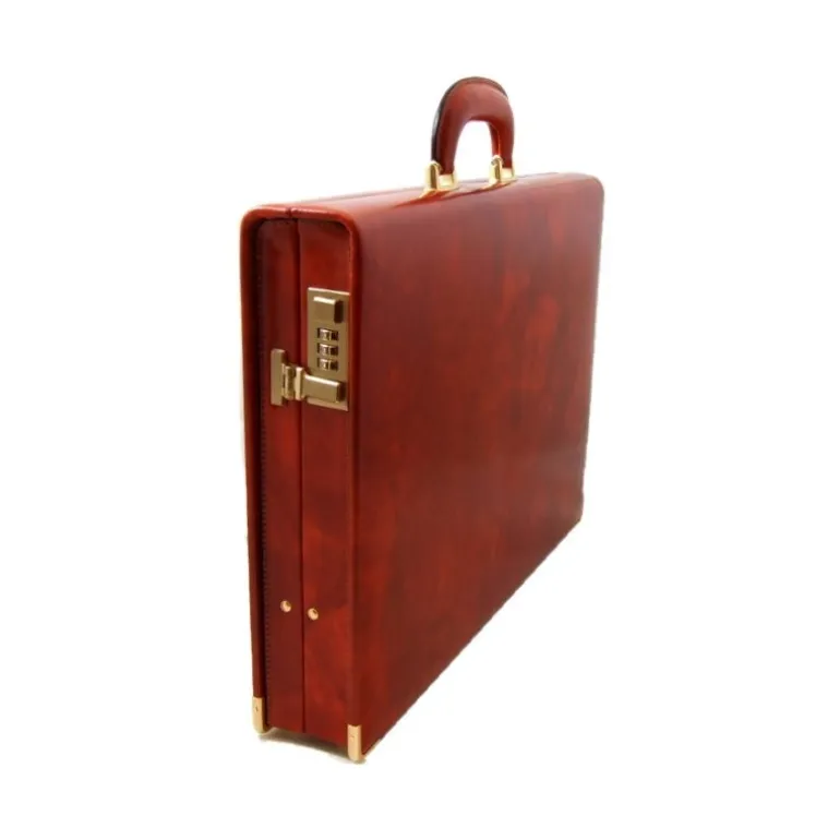 Walizka 24 H skórzana "Machiavelli Slim"