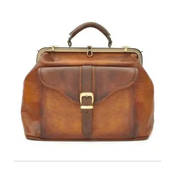 Weekendowa torba Damska z włoskiej skóry garbowanej roślinnie "Mary Poppins"