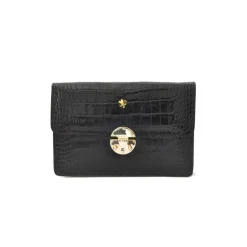 Wieczorowa kopertówka damska ze skóry z łańcuszkiem "Lucrezia de' Medici"