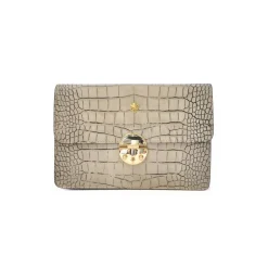 Wieczorowa kopertówka damska ze skóry z łańcuszkiem "Lucrezia de' Medici"