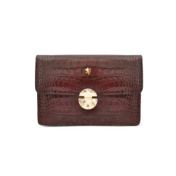 Wieczorowa kopertówka damska ze skóry z łańcuszkiem "Lucrezia de' Medici"