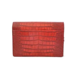 Wieczorowa kopertówka damska ze skóry z łańcuszkiem "Lucrezia de' Medici"