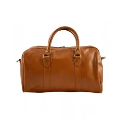 Włoska torba podróżna wykonana ręcznie z prawdziwej toskańskiej skóry, "Świdnica" KO