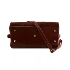 Włoska torba podróżna wykonana ręcznie z prawdziwej toskańskiej skóry, "Świdnica" CW