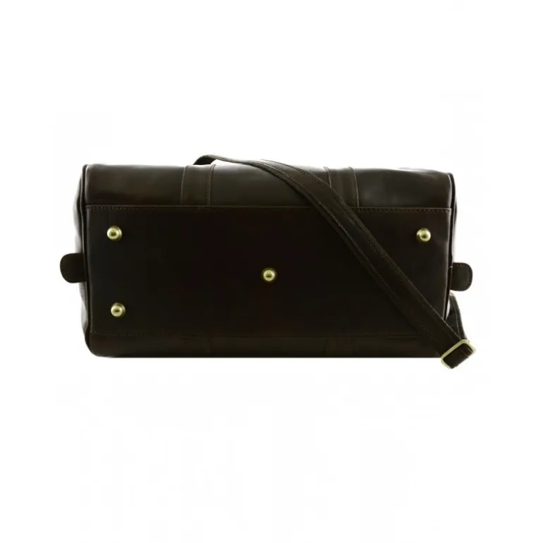 Włoska torba podróżna wykonana ręcznie z prawdziwej toskańskiej skóry, "Świdnica" BC