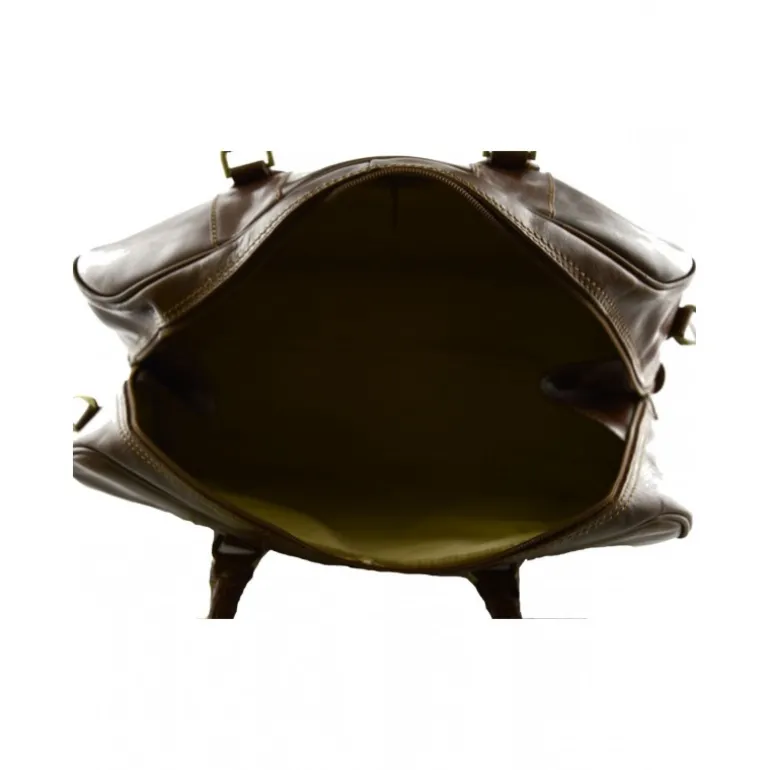 Włoska torba podróżna wykonana ręcznie z prawdziwej toskańskiej skóry, "Świdnica" BR